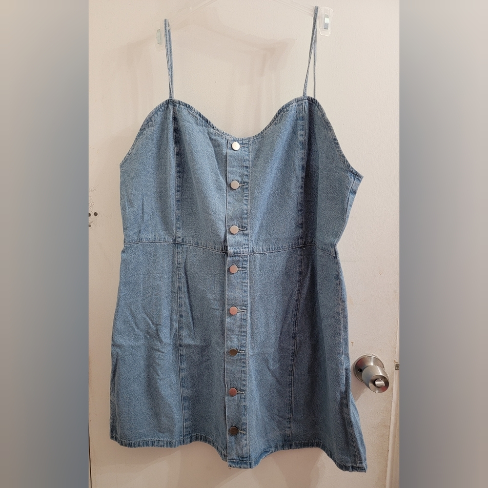***SOLD Plus size denim dress